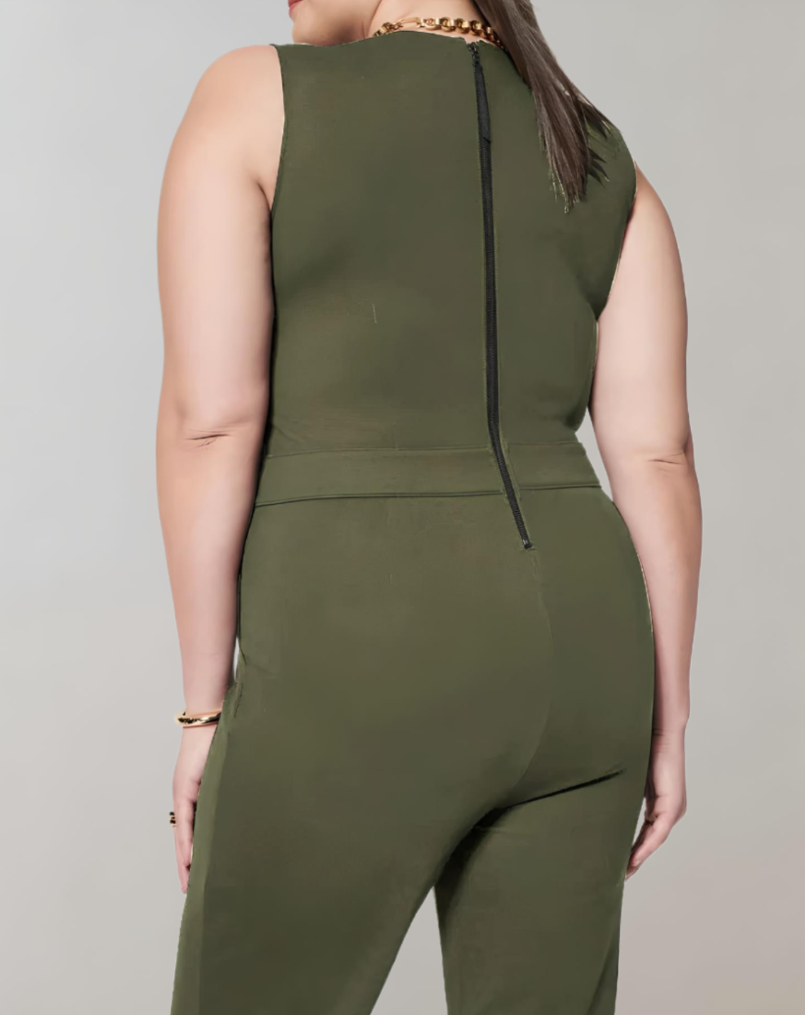 Dames relaxed fit jumpsuit - chique casual draagstijl met wijde pijpen