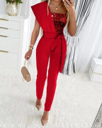 Versierd jumpsuit - elegante avondkleding voor vrouwen
