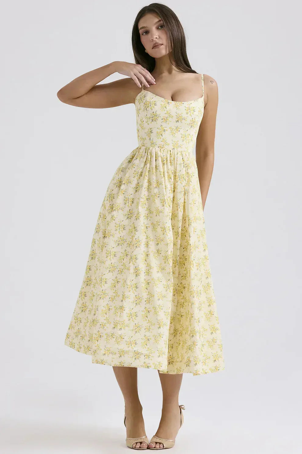 Dames casual midi jurk - luchtig a-lijn ontwerp voor zomerevenementen