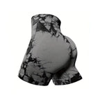 3-delige high-waisted shorts set voor dames - trendy sportieve kleding