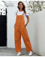 Dames katoenen overall - stijlvolle jumpsuit met een relaxte pasvorm voor elke dag