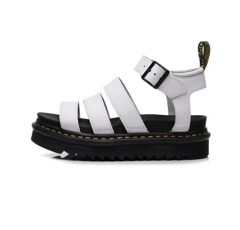 Chunky gladiatorsandalen met gespen - Bakkermode.nl