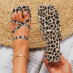 Luipaardprint sandalen - Bakkermode.nl