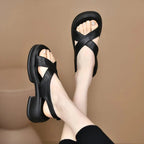 Chunky sandalen met kruisbanden - Bakkermode.nl