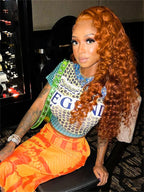 Trendy korte top met print en tekst - Bakkermode.nl