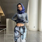 Balaclava hoodie - stijlvolle gebreide dames sjaal met capuchon