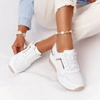 Modieuze platform sneakers dames - lichtgewicht casual schoenen - Bakkermode.nl