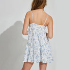 Bloemenjurk met spaghettibandjes - Bakkermode.nl