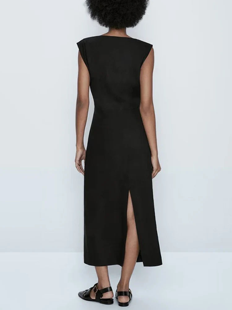 Zwarte zomerjurk - Bakkermode.nl