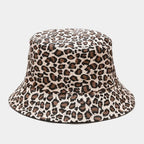 Luipaardprint omkeerbare bucket hoed - Bakkermode.nl