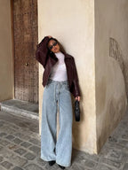 Casual wijde jeans - heerlijke dames denim broeken