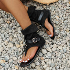 Gladiatorsandalen met gespbanden - Bakkermode.nl