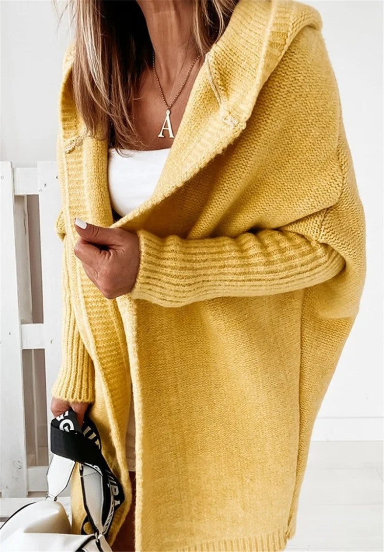 Chunky gebreide cardigan - oversized damestrui - Bakkermode.nl