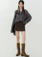 Utility mini rok met zakken - Bakkermode.nl