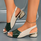 Dames wedge sandalen - gezellige blokhak open teen schoenen voor casual en speciale gelegenheden