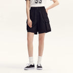 Trendy cargoshorts met elastische tailleband - Bakkermode.nl