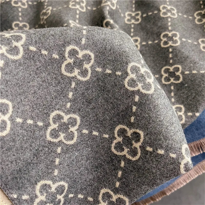 Luxe cashmere poncho sjaal - stijlvolle dames winter wrap - Bakkermode.nl