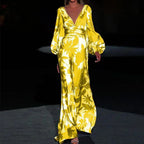 Maxi-jurk - verfijnde bloemen avondjurk voor dames