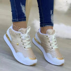 Dames sportieve trainers - trendy gequiltte sportschoenen