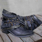 Enkellaarsjes - vintage dames western stijl schoeisel