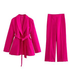 2-delig blazer set voor dames - stijlvolle kantooroutfit met broek