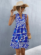 Zomerjurk met giraffeprint - Bakkermode.nl