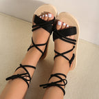 Platte sandalen met comfortabele bandjes - Bakkermode.nl