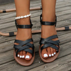 Sandalen met kruisbanden - Bakkermode.nl