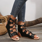 Veter-gladiatorsandalen - Bakkermode.nl