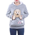 Hoodie met puppy pouch - gezellige dames top