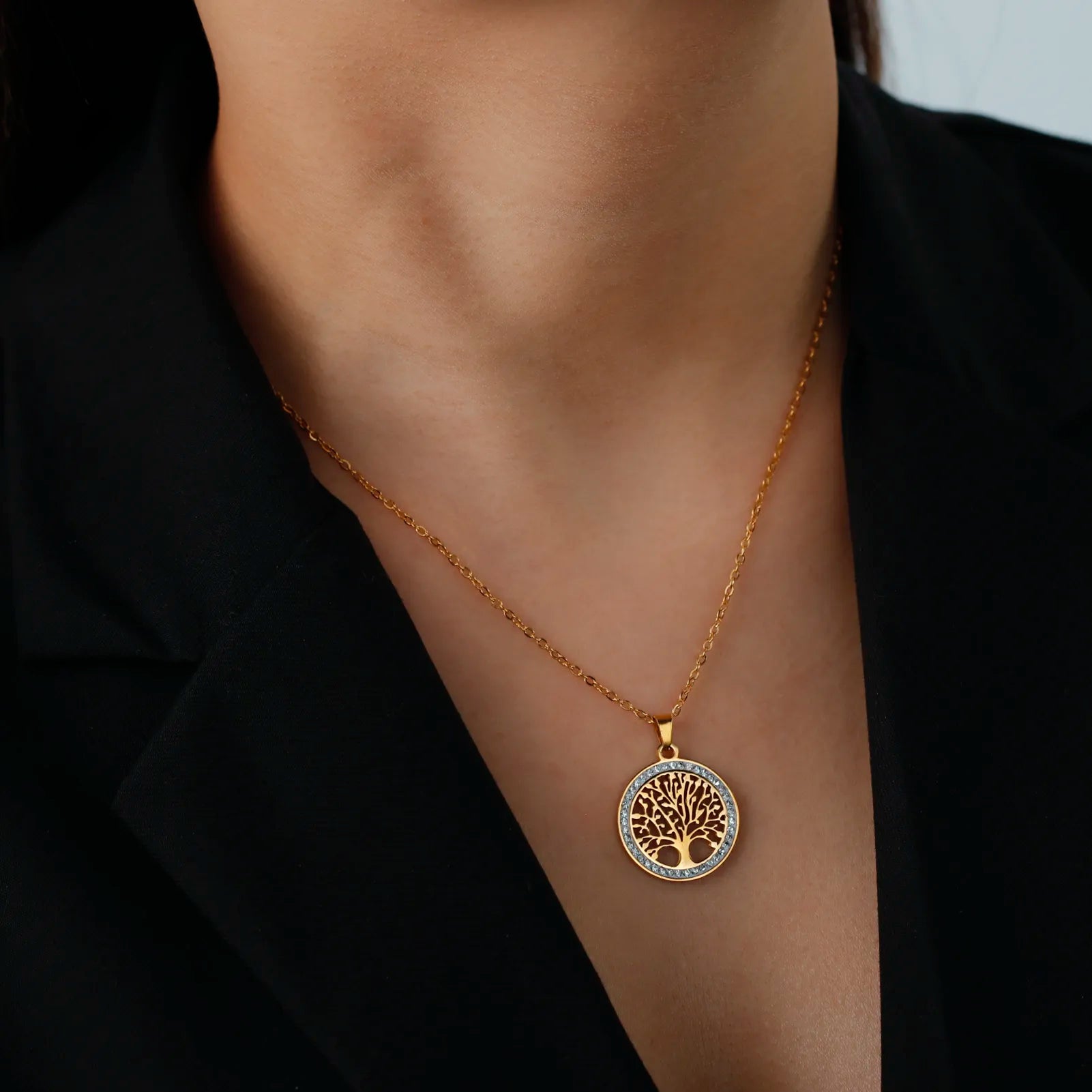 Boom des levens hanger ketting - elegante damesketting - Bakkermode.nl