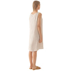 Mouwloze jurk met ronde hals - Bakkermode.nl