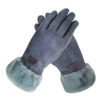 Dames winterhandschoenen - zachte handschoenen met imitatiebont voering - Bakkermode.nl