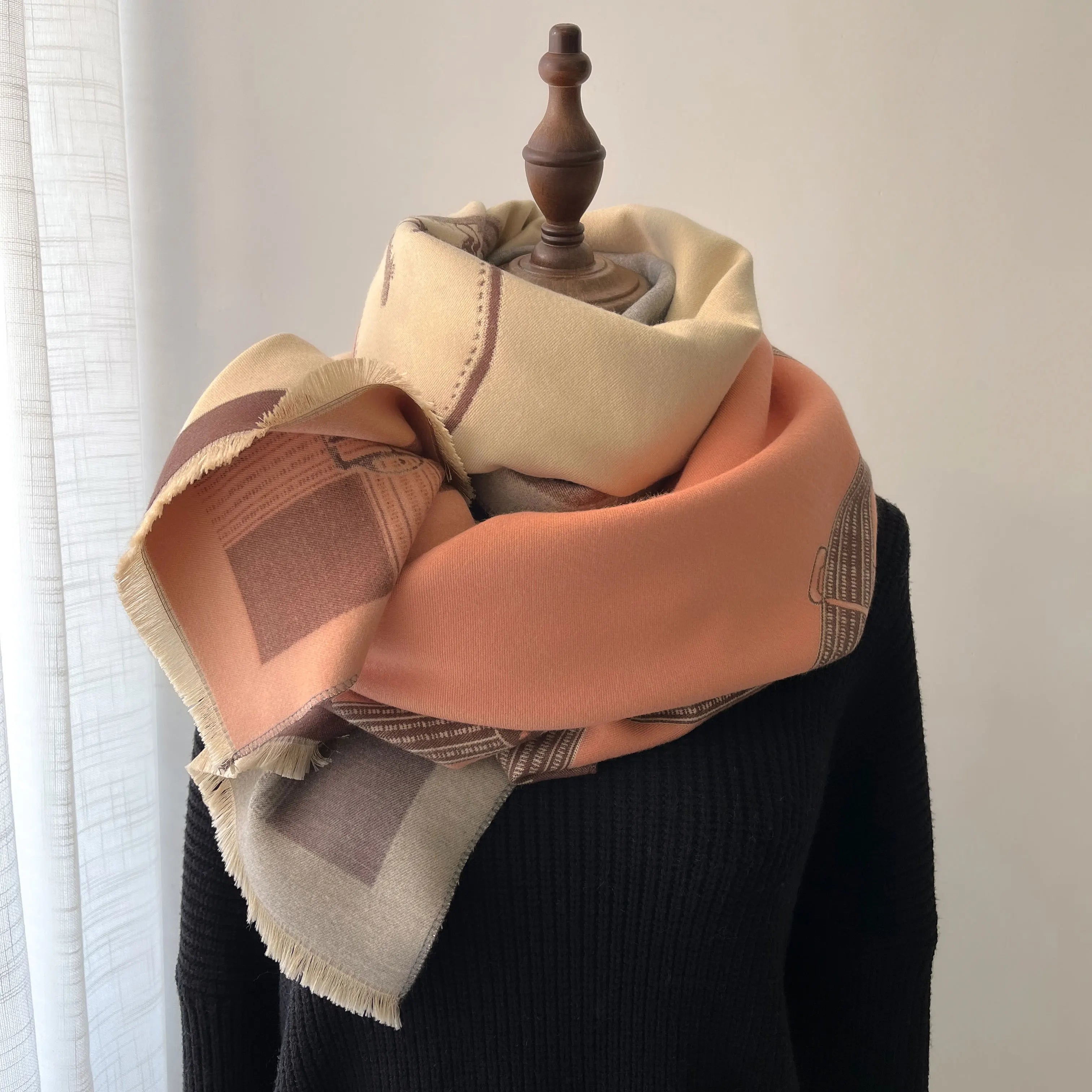Cashmere sjaal - luxueuze winterwrap voor dames - Bakkermode.nl
