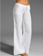 Dames casual broeken - lichtgewicht lounge pants met relaxed fit en praktische zakken voor dagelijks gebruik
