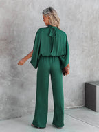 Jumpsuit - elegante groene dames jumpsuit