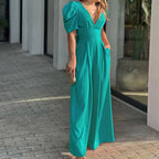 Elegante jumpsuit - stijlvolle dames outfit met lange mouwen