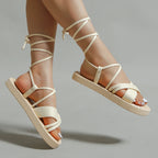 Elegante wikkelsandalen - Bakkermode.nl