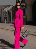 2-delig blazer set voor dames - stijlvolle kantooroutfit met broek