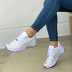 Dames sportieve trainers - trendy gequiltte sportschoenen