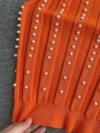 Prachtige top met parels - Bakkermode.nl