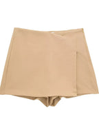 Asymmetrisch rok short - stijlvolle en multifunctionele damesbottoms
