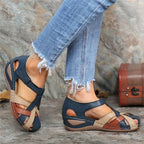 Dames wedge sandalen - orthopedische casual schoenen met stijlvol ondersteunend ontwerp voor dagelijks gebruik