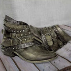 Enkellaarsjes - vintage dames western stijl schoeisel