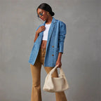 Spijkermantel met relaxte pasvorm - Bakkermode.nl