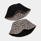 Luipaardprint omkeerbare bucket hoed - Bakkermode.nl