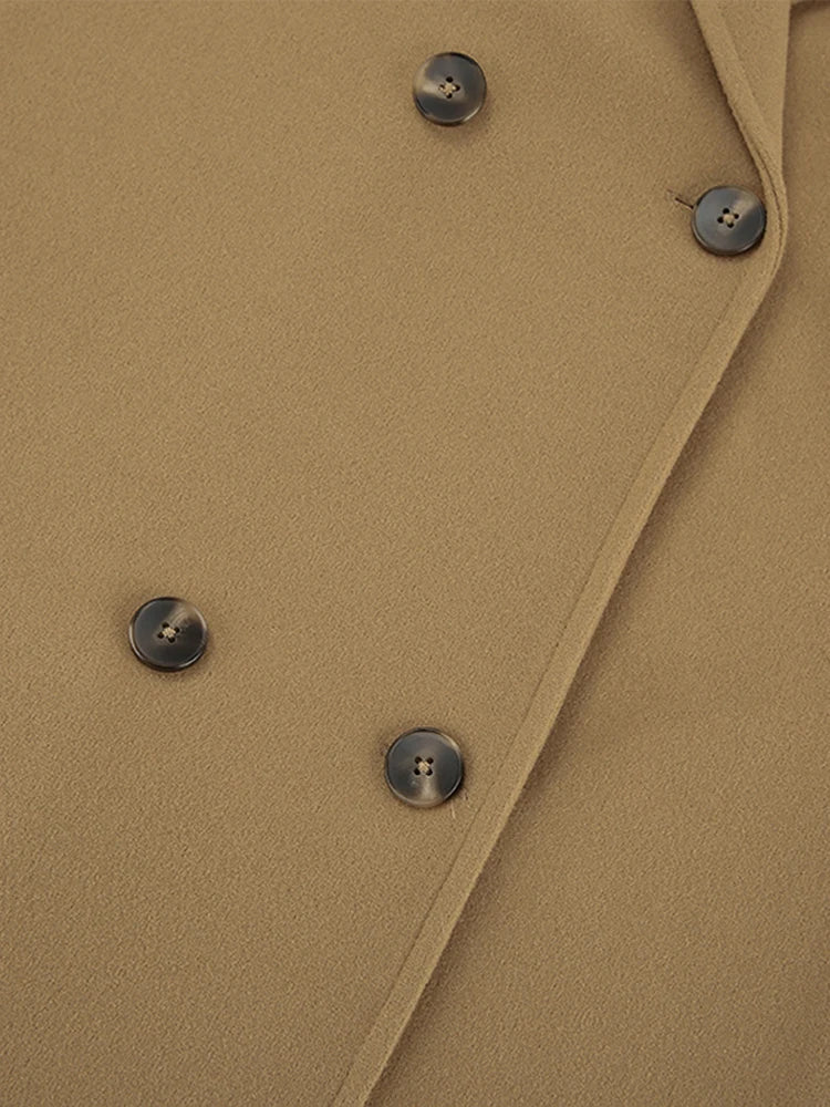 Elegante dubbelzijdige cameljas - Bakkermode.nl