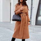 Trenchcoat - elegante lange damesjas met ceintuur