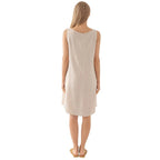 Mouwloze jurk met ronde hals - Bakkermode.nl