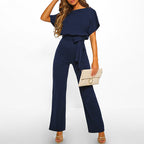 Jumpsuit - stijlvolle chique damesjumpsuit met riem